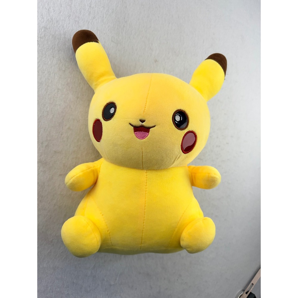 Pokemon Pikachu Plush Stuffed Animal Yellow 10 inch Sitting Toy